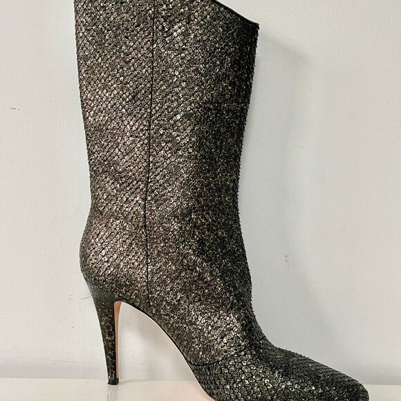 NWOT - Cavallini All Leather High Heel Boots in Reptile Print - Made in Italy - Picture 7 of 15